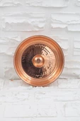 Turna Bakır Kurnacı Hamam Tası 20 Cm El Dövme Kırmızı Turna4054-1 - 1