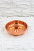 Turna Bakır Kurnacı Hamam Tası 20 Cm El Dövme Kırmızı Turna4054-1 - 3