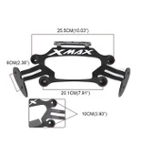 Xmax Katlanır Ayna Bağlantı Barı Seti Ayna Dahil 2018-22 Telefon Tutucu Destekli Arasmoto thumbnail 3