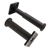 2 Adet Modül Ayarlanabilir Destek Ayağı 15 X 23 Cm Siyah Ayak Mobilya Kanepe Baza Koltuk Ünite Ayakları - 6