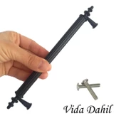 12 Adet Erciyes kulp Siyah 160 mm Kulp Mobilya Mutfak Dolabı Çekmece Dolap Kapak Kulpu Kulbu Metal Kulpları - 2
