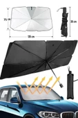 Araba Ön Cam Güneşlik Katlanabilir Güneşlik Şemsiye Ön Cam Gölgelik Büyük Boy 75 Cm X 135 Cm - 1
