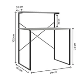 Eportatif Raflı Çalışma Masası 60x90 Ofis Masası Ders Masası Çok Amaçlı Çalışma Masası 1300 - 7
