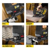 CAT DX51BC 18Volt 2.0Ah Li-ion Tek Akülü Profesyonel Kömürsüz Dekupaj Testere - 9