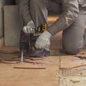 CAT DX21BC 18Volt 2.0Ah 2.2J Li-ion Tek Akülü Şarjlı Kömürsüz Profesyonel SDS-Plus Pnömatik Kırıcı/Delici - 8