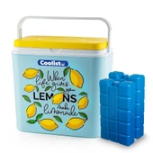 Coolist CLB30LM 30 Litre Limon Desenli Buzluk + 3 Adet 400gr. Buz Kaseti - 1