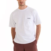 Columbia CSC Heritage Erkek Kısa Kollu T-shirt Beyaz CS0376-100 - 4