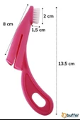 BUFFER®  Kedi ve Köpek Parmak Geçmeli Diş Bakım Fırçası Evcil Hayvan Diş Tartar Plak Temizleme - 8