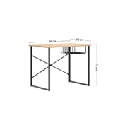 Eportatif Bilgisayar Masası Raflı Çalışma Laptop Masası Çam 1341 - 1