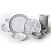 Keramika Keraart Silver Bloom Yemek Takımı 24 Parça 6 Kişilik 21469-70-71 thumbnail 6