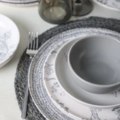 Keramika Keraart Silver Bloom Yemek Takımı 24 Parça 6 Kişilik 21469-70-71 thumbnail 2