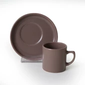 Keramika Brown Mix Kahve Takımı 12 Parça 6 Kişilik 950-958-977 - 6