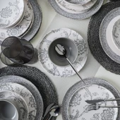 Keramika Keraart Silver Bloom Yemek Takımı 24 Parça 6 Kişilik 21469-70-71 thumbnail 1