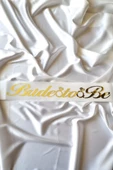 Bride To Be Yazılı Yaldızlı Kuşak Bekarlığa Veda Partisi Konsepti Kuşağı - 1