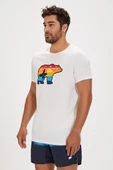 Bad Bear GLEEN T-SHIRT OFF-WHITE Erkek Tişört Beyaz S-XXL - 3