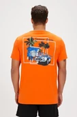 Bad Bear DUSTIN T-SHIRT ORANGE Erkek Tişört Turuncu S-XXL - 4