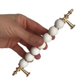 5 Adet İnci Kulp 128 mm Altın Gold Mutfak Kulpu Çekmece Dolap Kapak Kulbu Metal Mobilya Dolabı Kulpları - 2