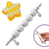 İnci Kulp 96 mm Krom Mutfak Kulpu Çekmece Dolap Kapak Kulbu Metal Mobilya Dolabı Kulpları - 1