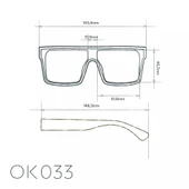 Okkia Tokyo Unisex Güneş Gözlüğü Klasik Havana - 8