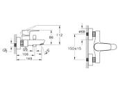 A43059-Artema Twist Round Banyo Bataryası - Krom - 2