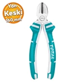 Kombine Yan Keski Plastik Saplı 160 mm Metal İnşaat Teli Kesim Kablo Kesme Kerpeten - 1