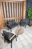 UFUK HOME Kavacık 2 1 1 Masa Antrasit Bahçe Mobilyası, Balkon Çay Seti, Bahçe Koltuk Takımı, Balkon Takımı - 2