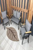 UFUK HOME Kavacık 2 1 1 Masa Gri Bahçe Mobilyası, Balkon Çay Seti, Bahçe Koltuk Takımı, Balkon Takımı - 3