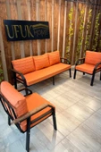 UFUK HOME Kavacık 3 1 1 Turuncu Bahçe Takımı, Bahçe Mobilyası, Bahçe Masa Takımı, Balkon Bahçe Mobilyaları - 4