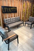 UFUK HOME Kavacık 3 1 1 Gri Bahçe Takımı, Bahçe Mobilyası, Bahçe Masa Takımı, Balkon Bahçe Mobilyaları - 4