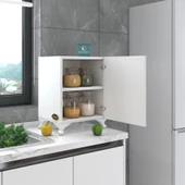 Kenzlife mutfak dolabı mine 048X030X032 byz kapaklı ayaklı banyo evrak ofis kitaplık ayakkabılık kiler - 1