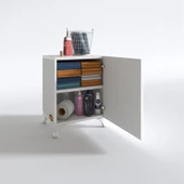 Kenzlife mutfak dolabı mine 048X030X032 byz kapaklı ayaklı banyo evrak ofis kitaplık ayakkabılık kiler - 4