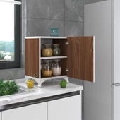 Kenzlife mutfak dolabı mine 048*030*032 cvz kapaklı ayaklı banyo evrak ofis kitaplık ayakkabılık kiler - 4