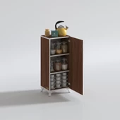 Kenzlife mutfak dolabı mine 088*030*032 cvz kapaklı ayaklı banyo evrak ofis kitaplık ayakkabılık kiler - 3