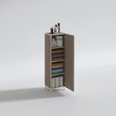 Kenzlife mutfak dolabı mine 128*030*032 crd kapaklı ayaklı banyo evrak ofis kitaplık ayakkabılık kiler - 5