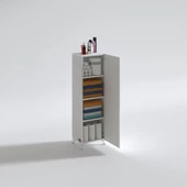 Kenzlife mutfak dolabı mine 128*030*032 byz kapaklı ayaklı banyo evrak ofis kitaplık ayakkabılık kiler - 6