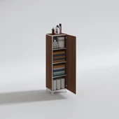 Kenzlife mutfak dolabı mine 128*030*032 cvz kapaklı ayaklı banyo evrak ofis kitaplık ayakkabılık kiler - 4