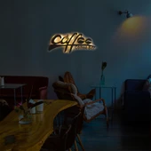 Veraart Işıklı Coffee Dekoratif Tablo Muftak Duvar Dekorlu Gece Lambası - 3