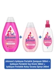Johnson's Işıldayan Parlaklık Bebek Şampuanı 500 ml Saç Kremi 300 ml Sprey 200 ml - 1