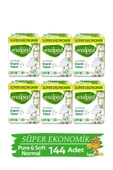 Molped Hijyenik Ped Pure & Soft Süper Eko 24'lü Normal X 6 Paket - 1