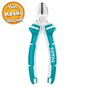 Çok Amaçlı Yan Keski Ergonomik Plastik Saplı 180 mm Metal İnşaat Teli Kesim Kablo Kesme Kerpeten - 1
