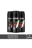 Axe Erkek Sprey Deodorant Africa 48 Saat Etkileyici Koku 150 ml X3 Adet - 1