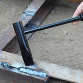Metal Kaynak Cüruf Çekiç Çapak Alma Temizleme Kaynakçı Çekici Düz Kaski Uçlu Paslanmaz Demir - 3