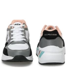 U.s. Polo Assn. Husky Wmn 4Fx Kadın Beyaz-Siyah-Somon Sneaker Ayakkabı - 5