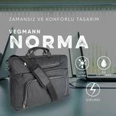 Vegmann Norma 15.6 inç Dizüstü Bilgisayar Uyumlu Evrak ve Laptop Çantası thumbnail 3