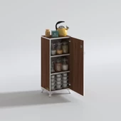 Kenzlife mutfak dolabı zehra 108*030*032 cvz kilitli ayaklı banyo evrak ofis kitaplık ayakkabılık kiler - 1