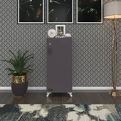 Kenzlife mutfak dolabı zehra 108*030*032 gri kilitli ayaklı banyo evrak ofis kitaplık ayakkabılık kiler thumbnail 5