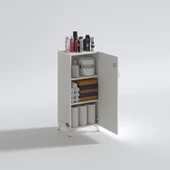 Kenzlife mutfak dolabı zehra 108*030*032 byz kilitli ayaklı banyo evrak ofis kitaplık ayakkabılık kiler - 1