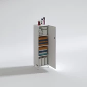 Kenzlife mutfak dolabı zehra 128*030*032 byz kilitli ayaklı banyo evrak ofis kitaplık ayakkabılık kiler thumbnail 2