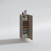 Kenzlife mutfak dolabı zehra 128*030*032 crd kilitli ayaklı banyo evrak ofis kitaplık ayakkabılık kiler thumbnail 4