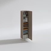 Kenzlife mutfak dolabı zehra 168*030*032 crd kilitli ayaklı banyo evrak ofis kitaplık ayakkabılık kiler - 3